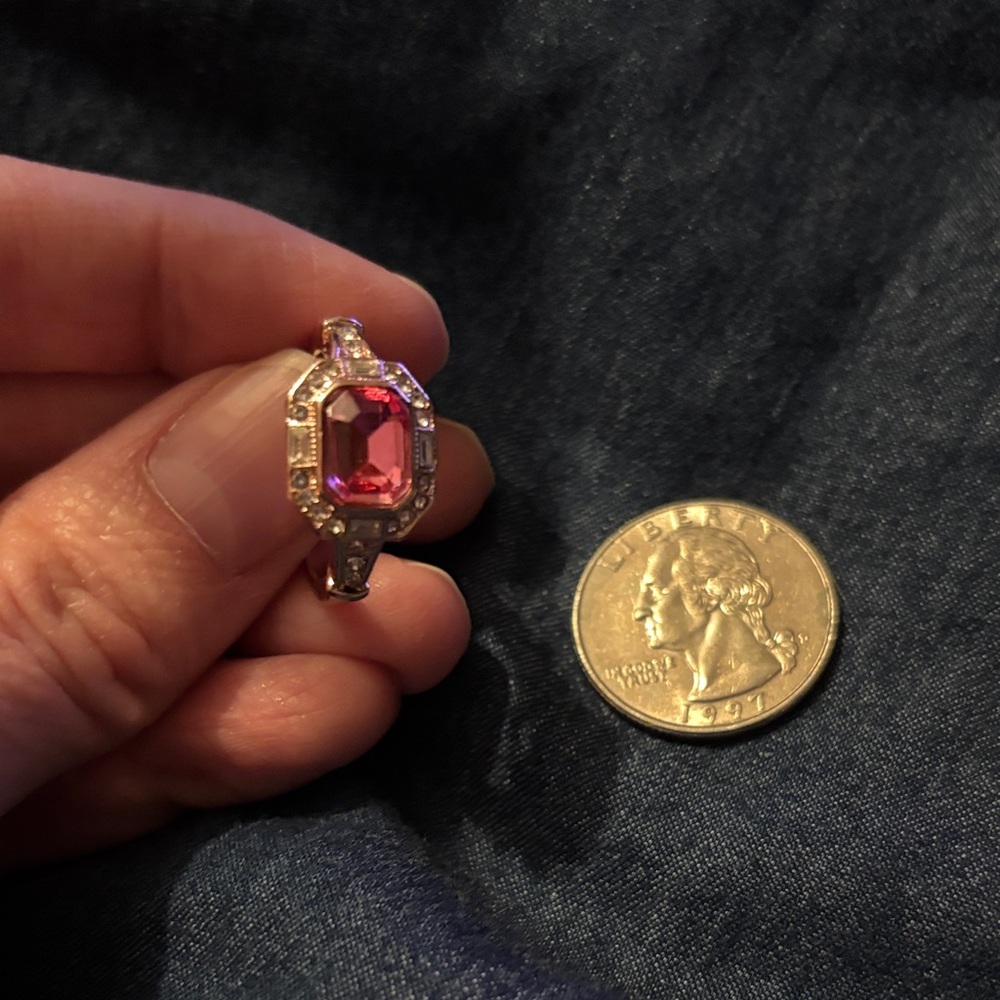 Elegant Pink Gemstone Ring